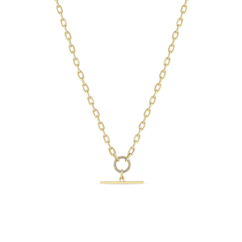 14k_Diamond_Circle_Toggle_Oval_Chain_Necklace