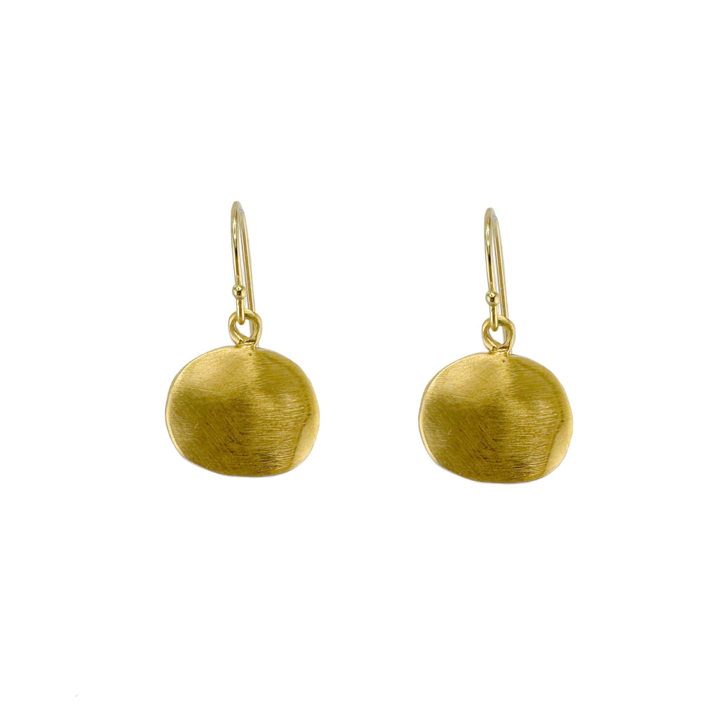 large nugget earrings in vermeil