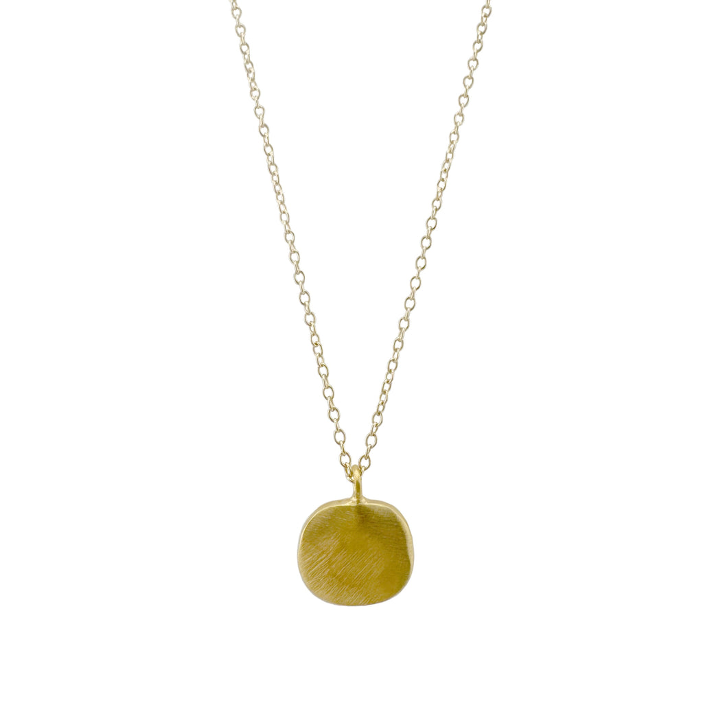 large nugget necklace in vermeil