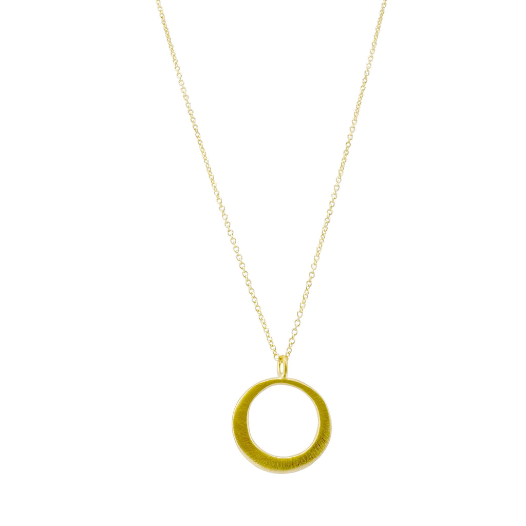 small circles necklace in vermeil