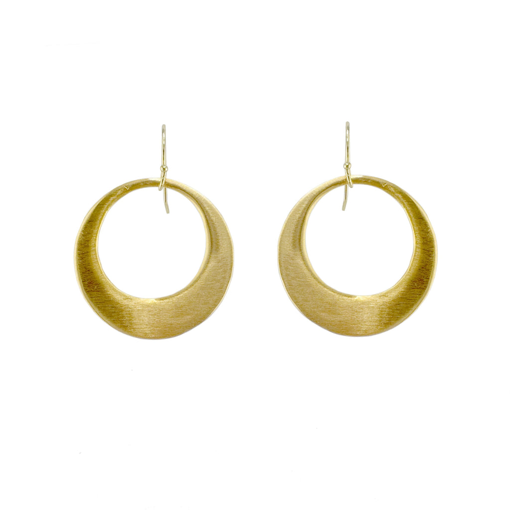 large circle earrings in vermeil