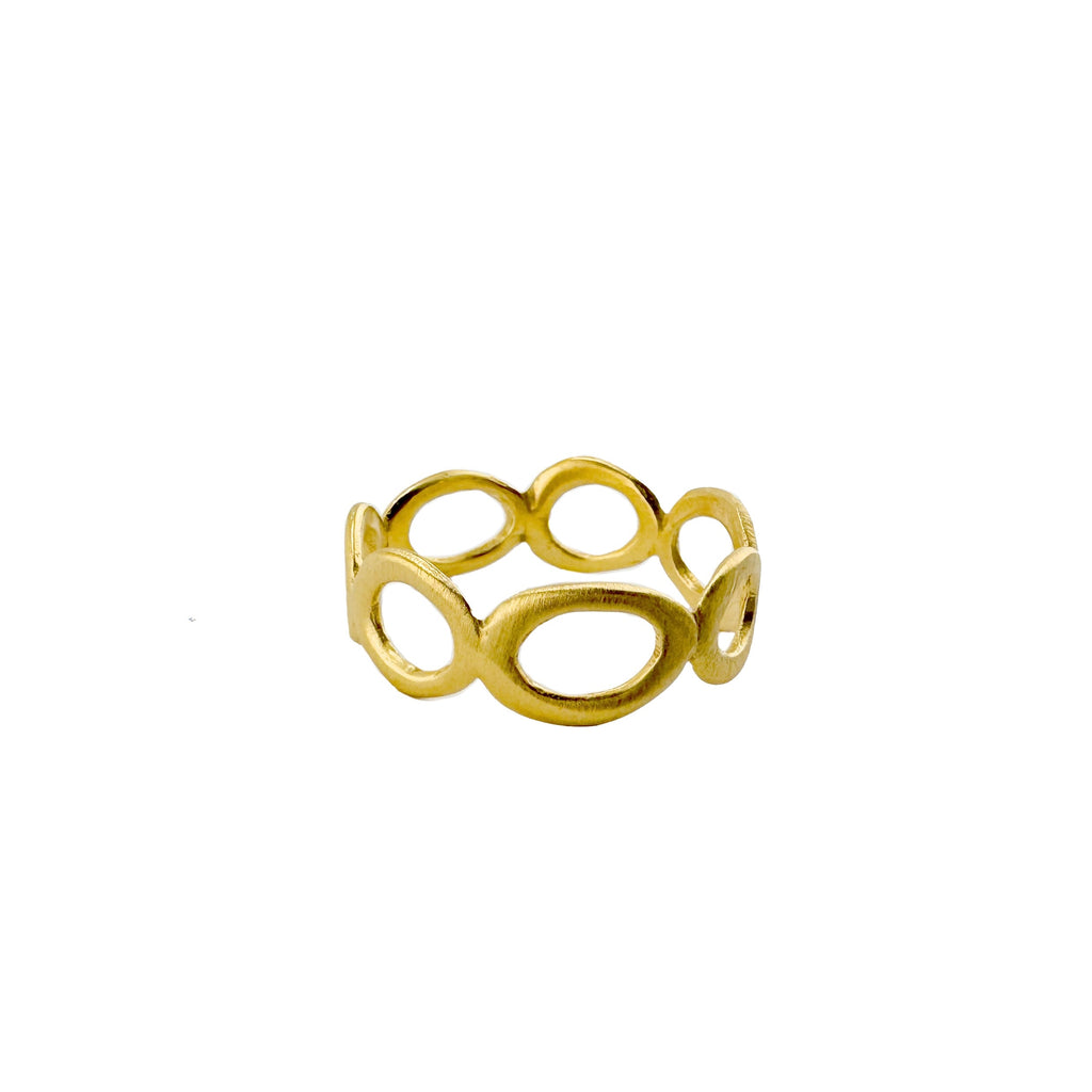 circles ring vermeil size 9