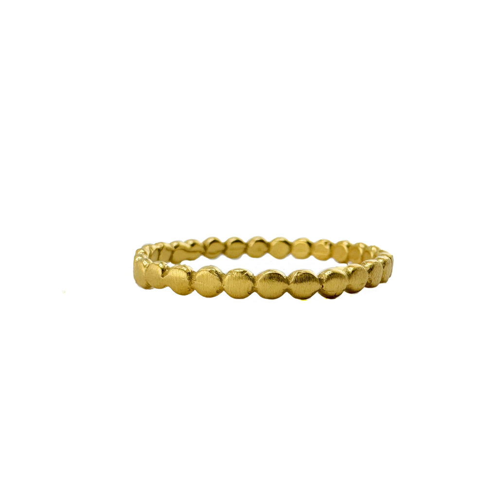 dots stacker ring in vermeil size 9