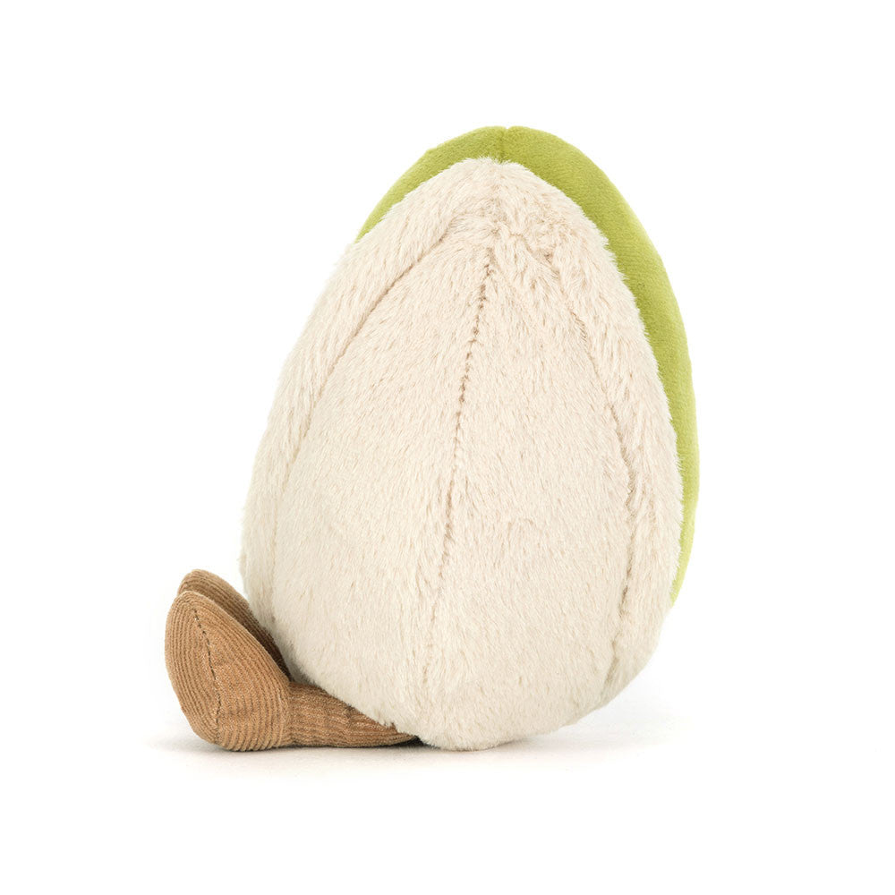 plush pistachio with legs