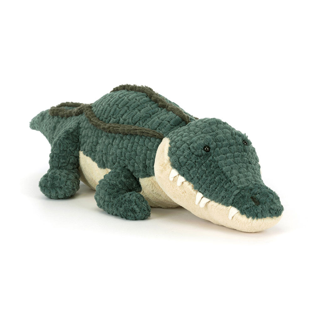 green plush alligator