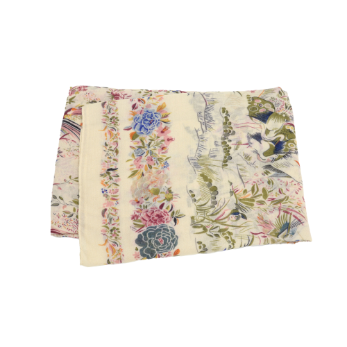 Birds and Flowers Scarf