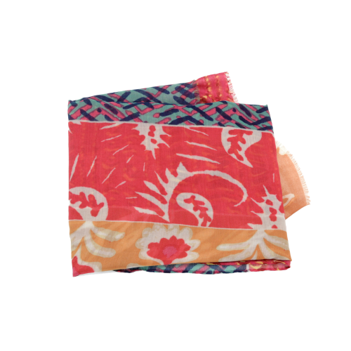 Bright Floral Batik Motif scarf