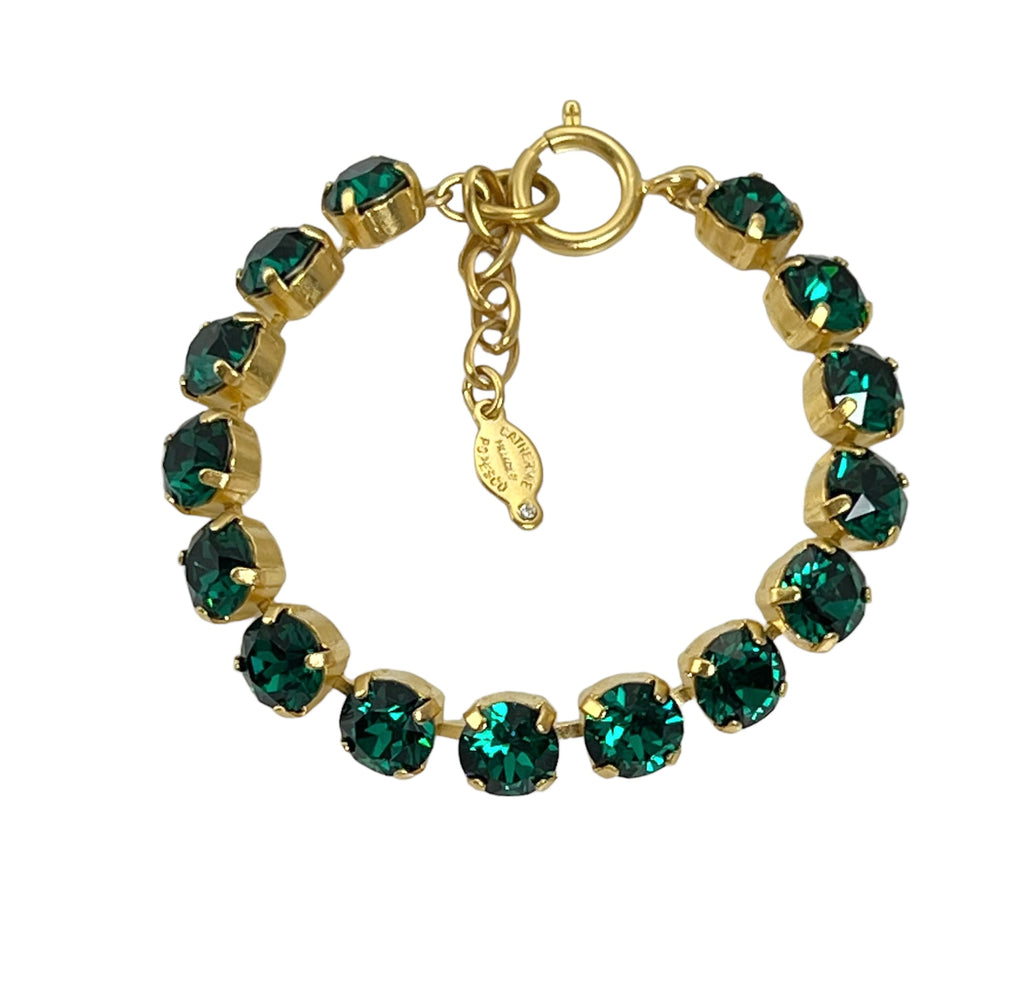 Cup_Chain_Crystal_Bracelet_emerald