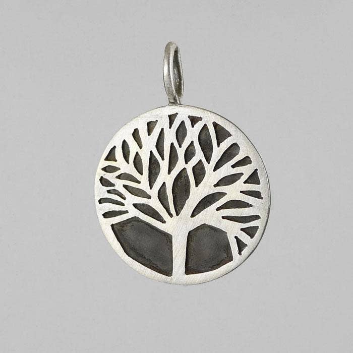 Hand Etched Tree of Life Charm