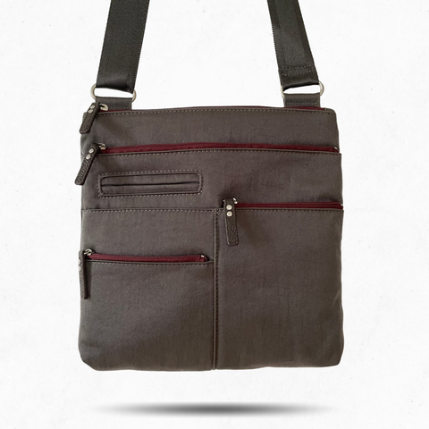 Highway Nico Bag Gray Maroon