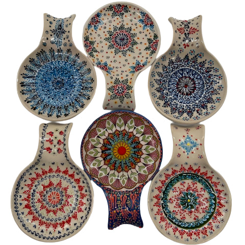 Lace Ceramic Spoon Holders