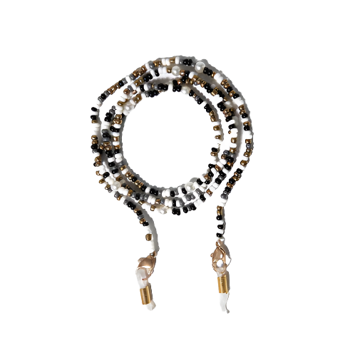 Polly Confetti with Pearls Beaded Eyeglass Chain