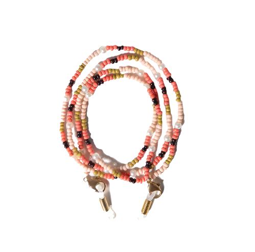 Polly large color blocks with pearls beaded eyeglass chain in jaipur