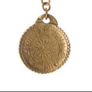 Zodiac Coin Necklace charm front