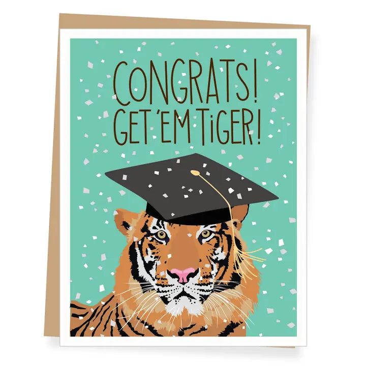 Get 'Em Tiger Graduation Card – Philippa Roberts