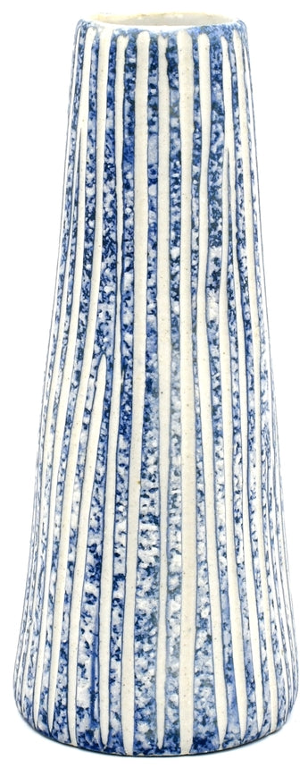 koza blue textured vase