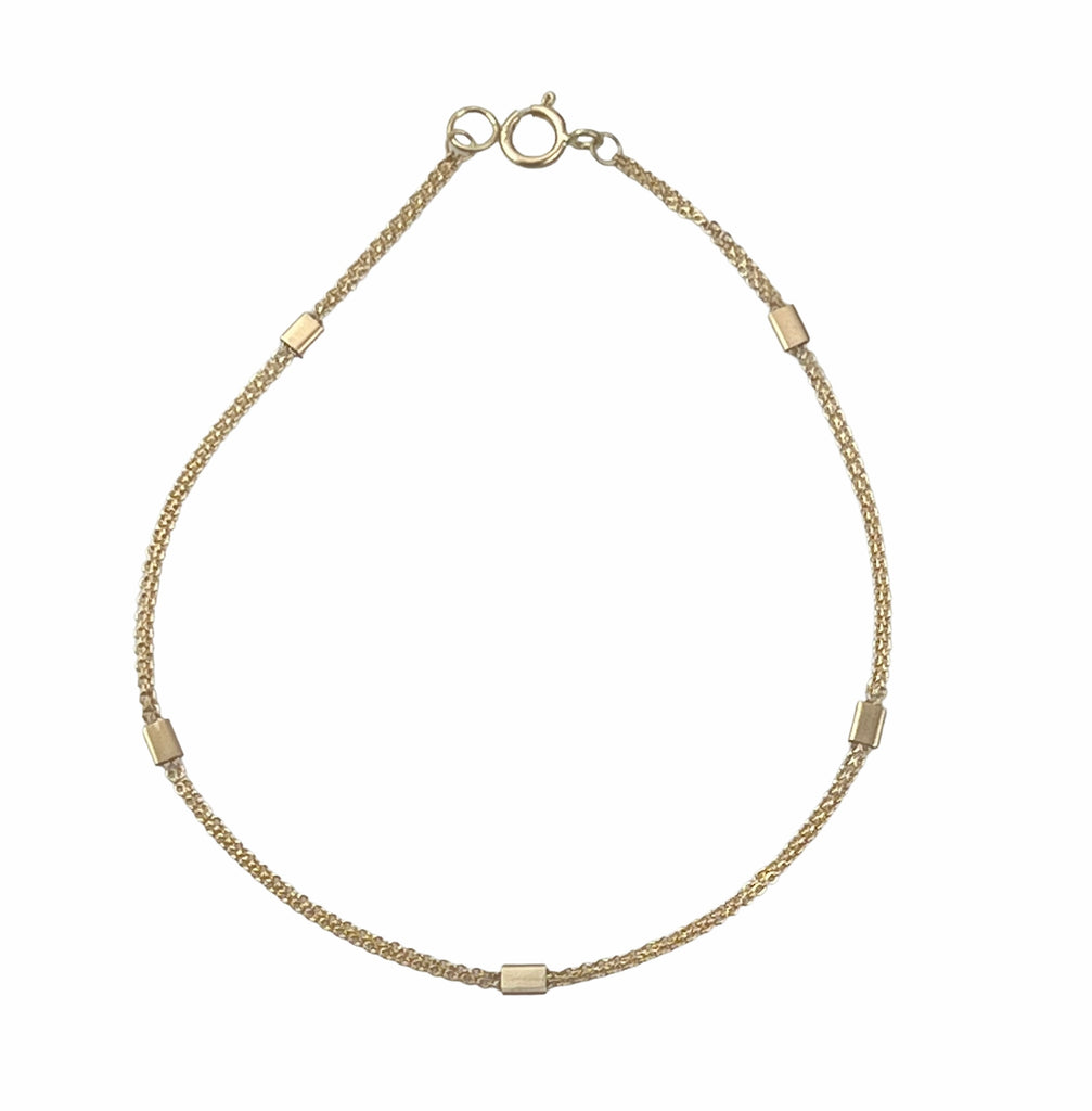Fluid Line Bracelet 14k