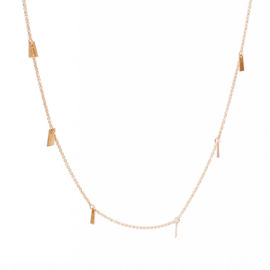 Flutter Strand Necklace 14k